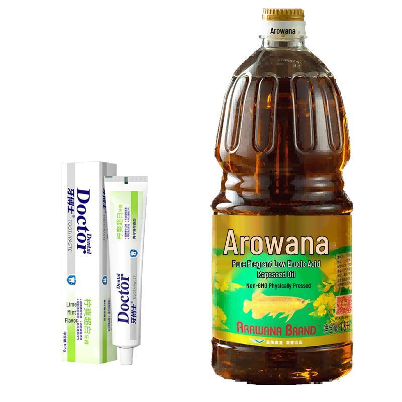 

Dr. Yaa Lemon Fresh Super White Toothpaste 105g & Rapeseed Oil 1.8L Bundle