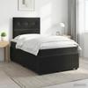 Box Spring Bed with Mattress Black 120 x 190 cm Velvet