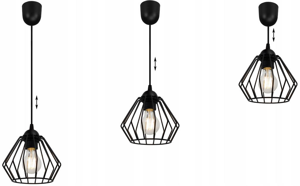 LOFT HANGING LAMP DIAMOND EDISON RETRO LED