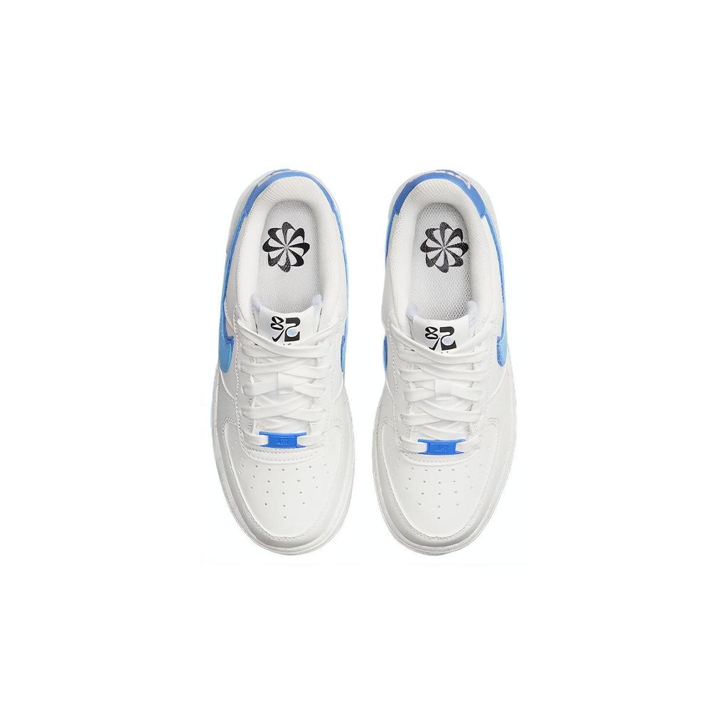 Nike Air Force 1 LV8 GS 82 - Sneakers Blu Freddo Bambini Bianco Vela Blu Medio DQ0359-100