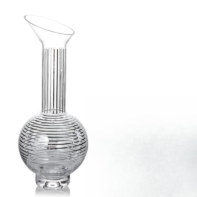 Shangqi Modern Gold Stripe Crystal Glass Pitcher