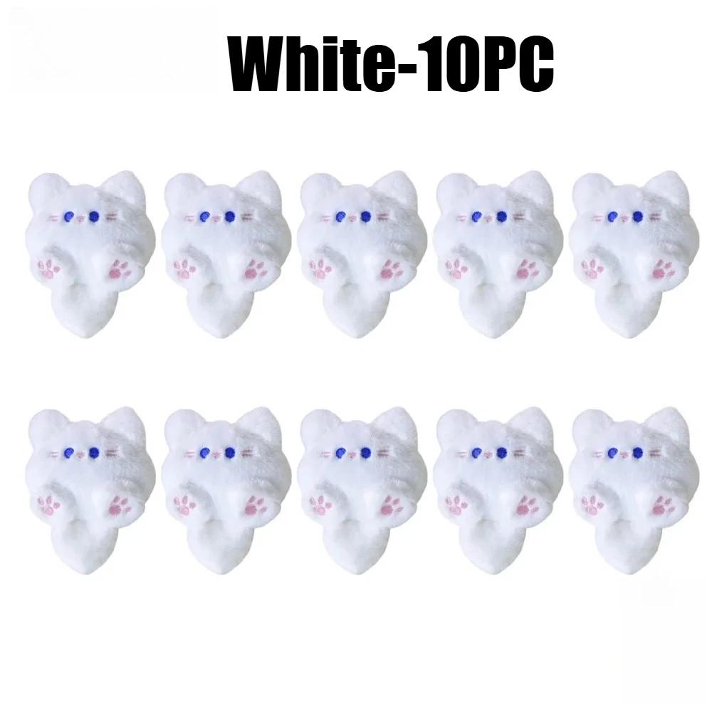 Kawaii Keychain Cute Plush Cat Doll Pendant Key Chain Girls Backpack Stuffed Keychain Soft Toy Couple Bag Decorative Gifts