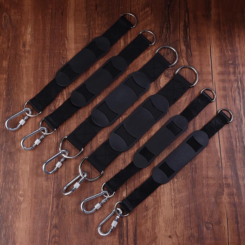 2Pcs Durable Hanging Belt Hammock Swing Hanging Belt And Steel Alloy Hooks Outdoor Camping Hiking Tools Hammock Accessories