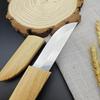 Stainless Steel Utility Knife Kitchen Cleaver with Sheath Outdoor Barbecue Cutting Fishing Knife Household Paring Knife