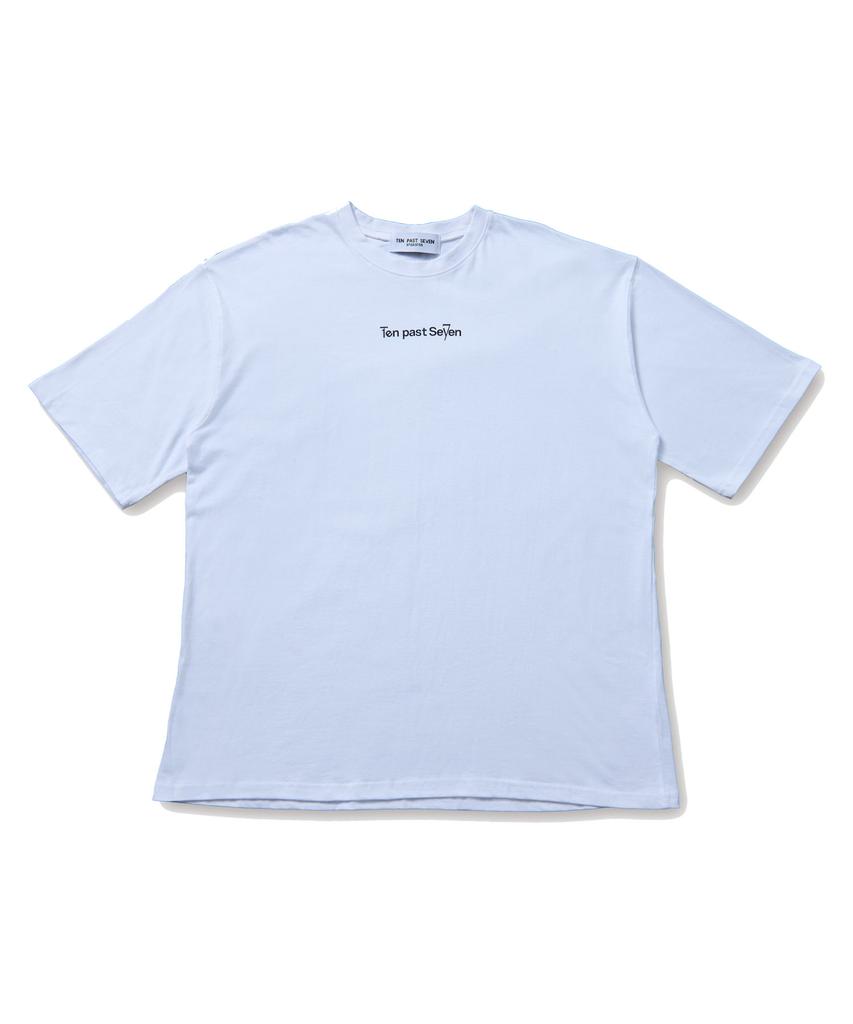TEN PAST SEVEN Basic Logo Short Sleeve T-Shirt - White
