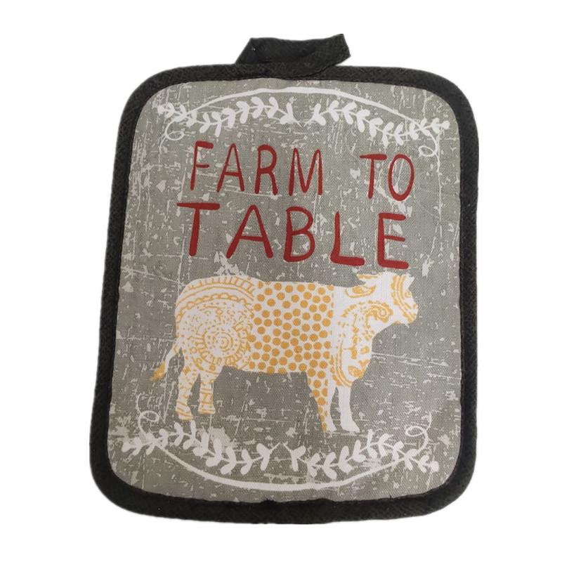 1Pc 17x22cm Rectangle Sewing Cotton Heat Resistant Pot Holder Pads Table Mat Placemat Kitchen Baking Tool