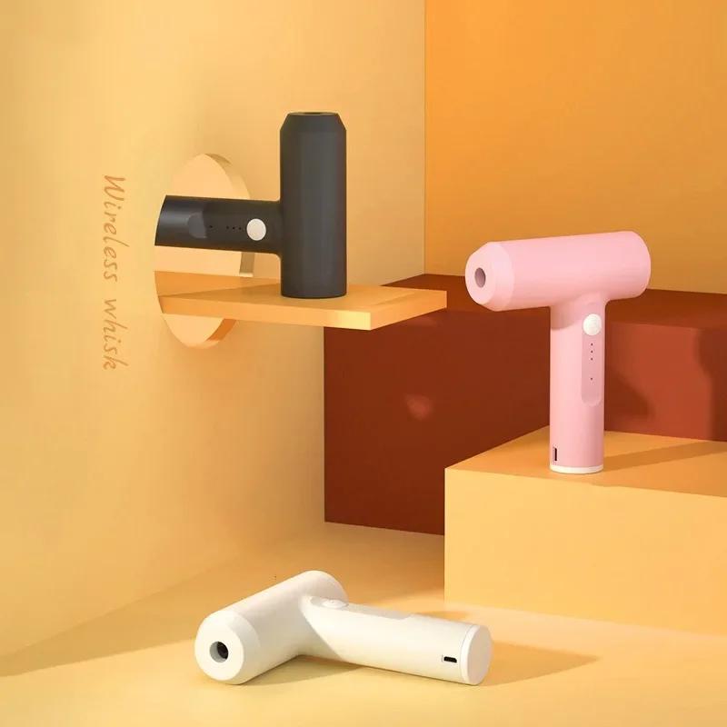 Electric Egg Beater Food Whisk Handheld Rechargeable 3 Speeds Egg Beater Baking Dough Cake Cream Mixer Kitchen Cooking Tools