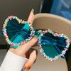 Y2K Luxury Vintage Sunglasses Heart Shape Candy Color Love Heart Sunglasses Beach Sun Glasses Party Eyewear