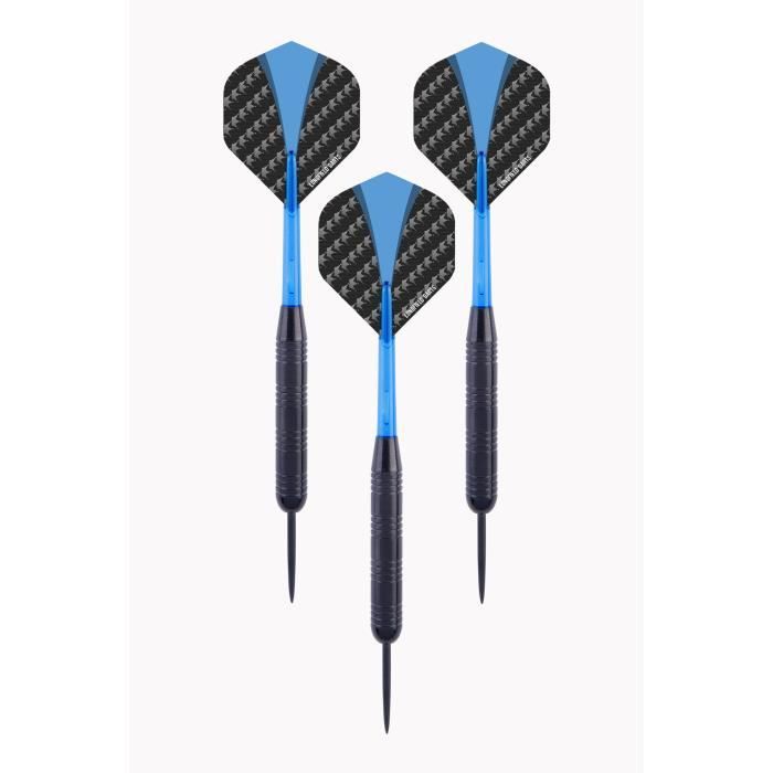 Set de 3 fléchettes - LONGFIELD DARTS - 23g - Grip antiglisse - Etui similicuir