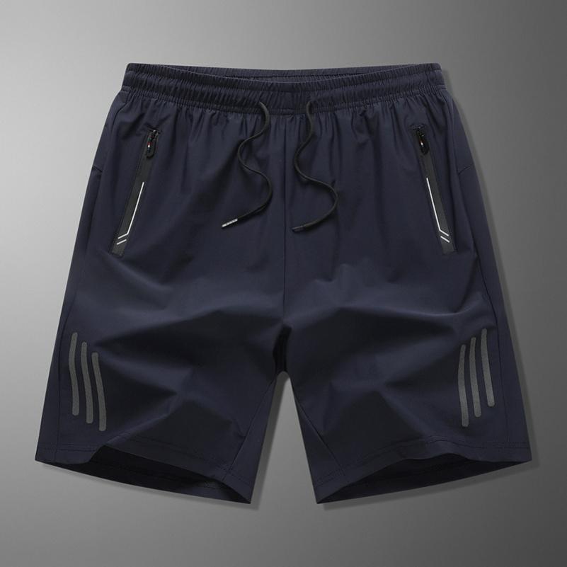 Quick-drying Sports Shorts, Men's Casual Pants, Five-point Ice Silk Shorts, Slippery Drape, Warp-knitted Fabric, Large Size Men's Pants L-8XL
