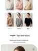 2026 Autumn/Winter Women's Pure Cashmere Short Sleeve Round Neck Loose Knit Sweater