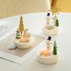 Christmas Tealight Holders,Ceramic Christmas Decorations,Centerpieces 6XDE