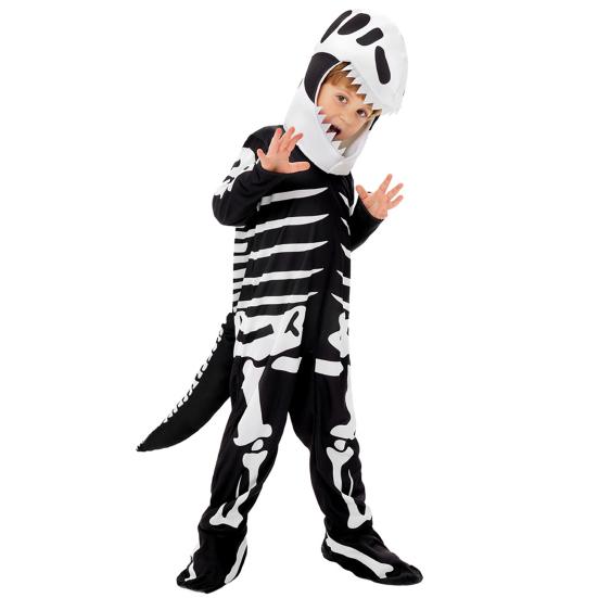 Kids Skeleton Costume Halloween Skeleton Tutu Skirt/Dinosaur Jumpsuit/Bone Onesie Outfit