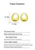 High-End Oval Hoop Earrings: European & American Style Water Drop Design for Women - Elegant, Simple Ear Ornaments