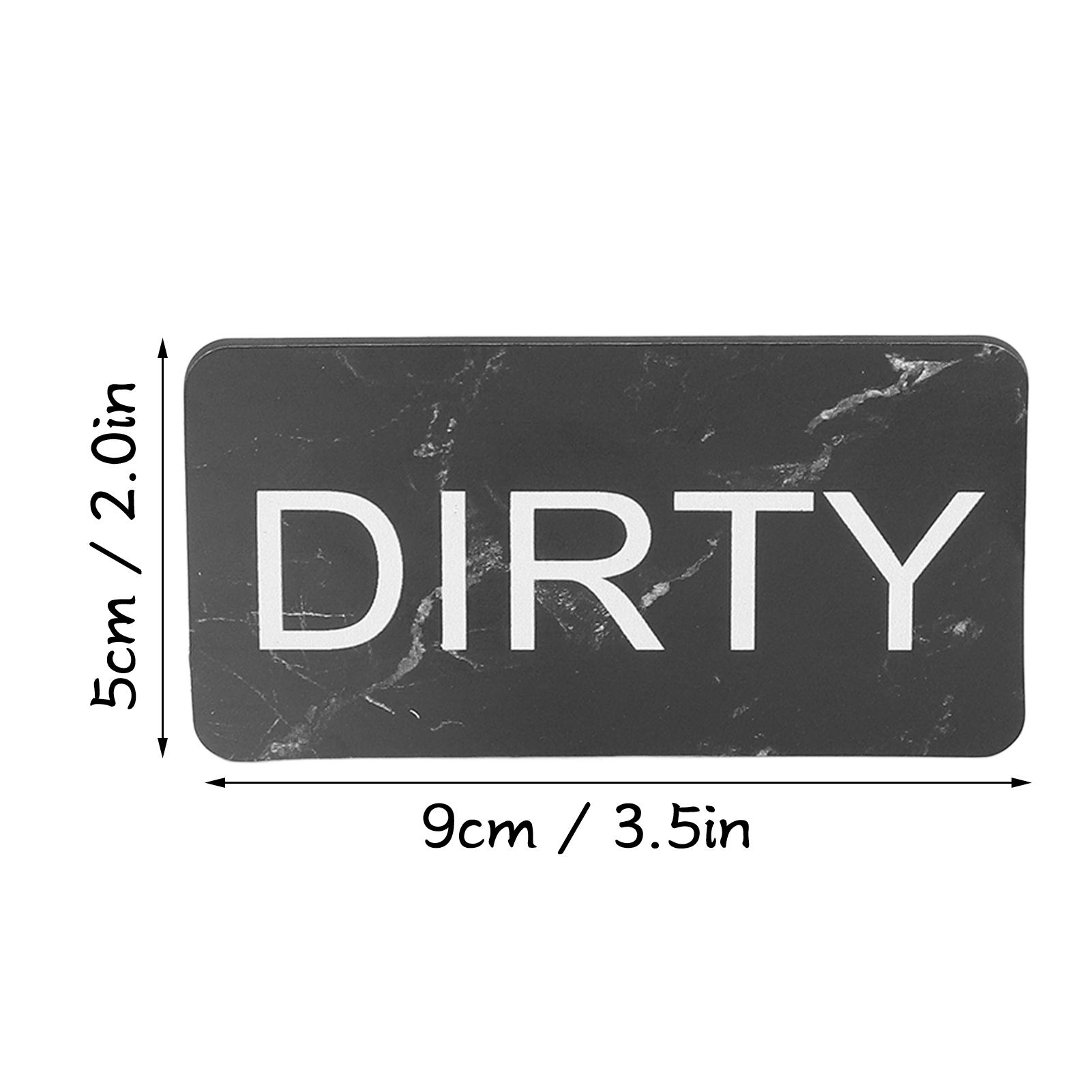 Dishwasher Magnet Double Sided Cln Dirty Word Magnet Waterproof Anti Scratch   Fridge Magnet for Kitchen