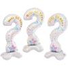 Gender Reveal Balloons with Fringe Curtain Boy or Girl Standing Foil Balloon Gender Reveal Party Decoration Supplies Baby Shower