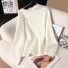 Women's Elegant Off-Shoulder Cutout Knit Top