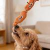 Dog Toy Chewable Durable Noise-making Paper Squeaky Plush Sausage Companion for Entertainment for Small-sized Dog Pets' Supplies