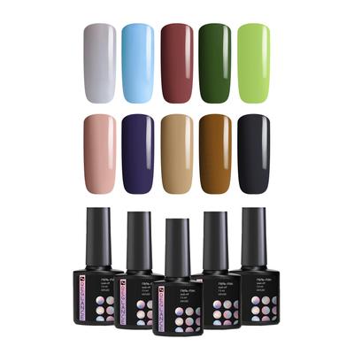 Gel Polish Set Kit 10 Farben 7,5 ml UV-LED-Glasflasche einweichen