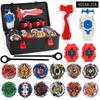 Set 12pcs Beyblade Portable Gyro B122 B125 B127 With Foam Kids Toys Storage Case