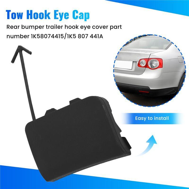 AA92-Rear Bumper Tow Hook Eye Cap For Jetta MK5 2006-2011 Part Number 1K5807441A / 1K5 807 441A
