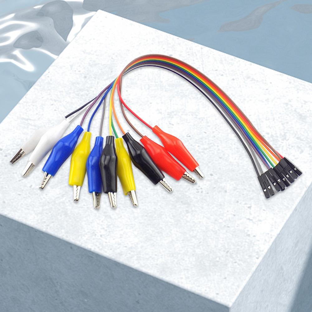 10PCS Alligator Clips Double-ended Clips Crocodile Cable 20CM 30CM Alligator Jumper Wire Test Leads Alligator Clips DuPont Wire