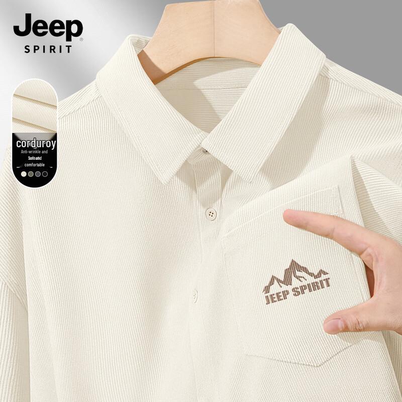 Мужская повседневная куртка-рубашка из вельвета JEEP SPIRIT, Осень 2025 XL