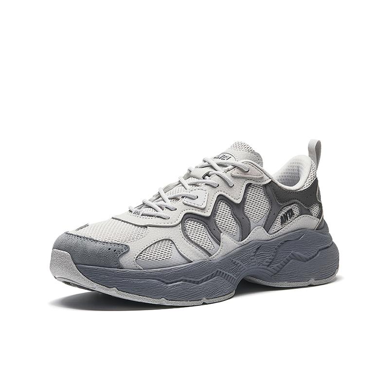 Anta Star Sea Lite Trendy Comfortable Versatile Breathable Mesh Lightweight Durable Low-Top Casual Shoes Men sneaker Gray 912638823-2
