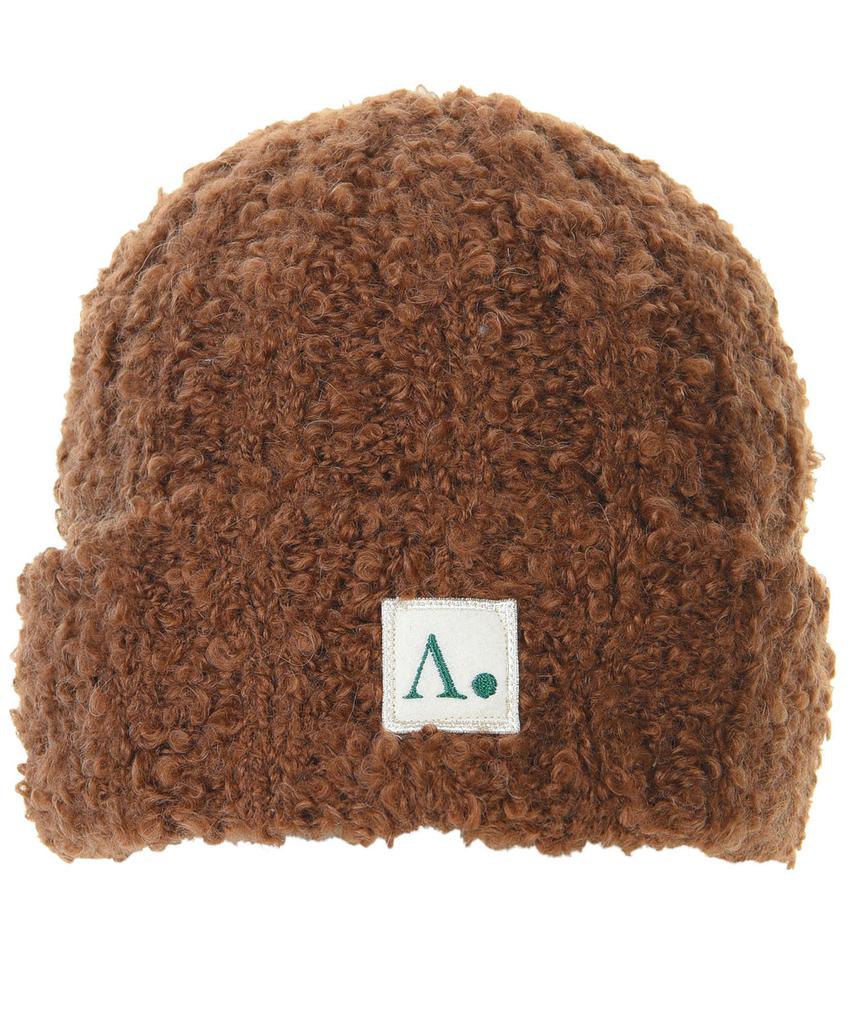THE-ABON Soft Curly Beanie Sky Blue
