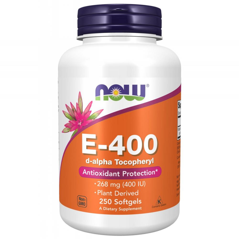 Now Foods Natural E-400 Softgels 250 Tablets 1 pcs
