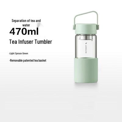 Buydeem Tragbare Teekanne aus Glas