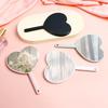 Customizable Mini Heart-Shaped Portable Makeup Mirror – Handheld, Hangable, Perfect for Students