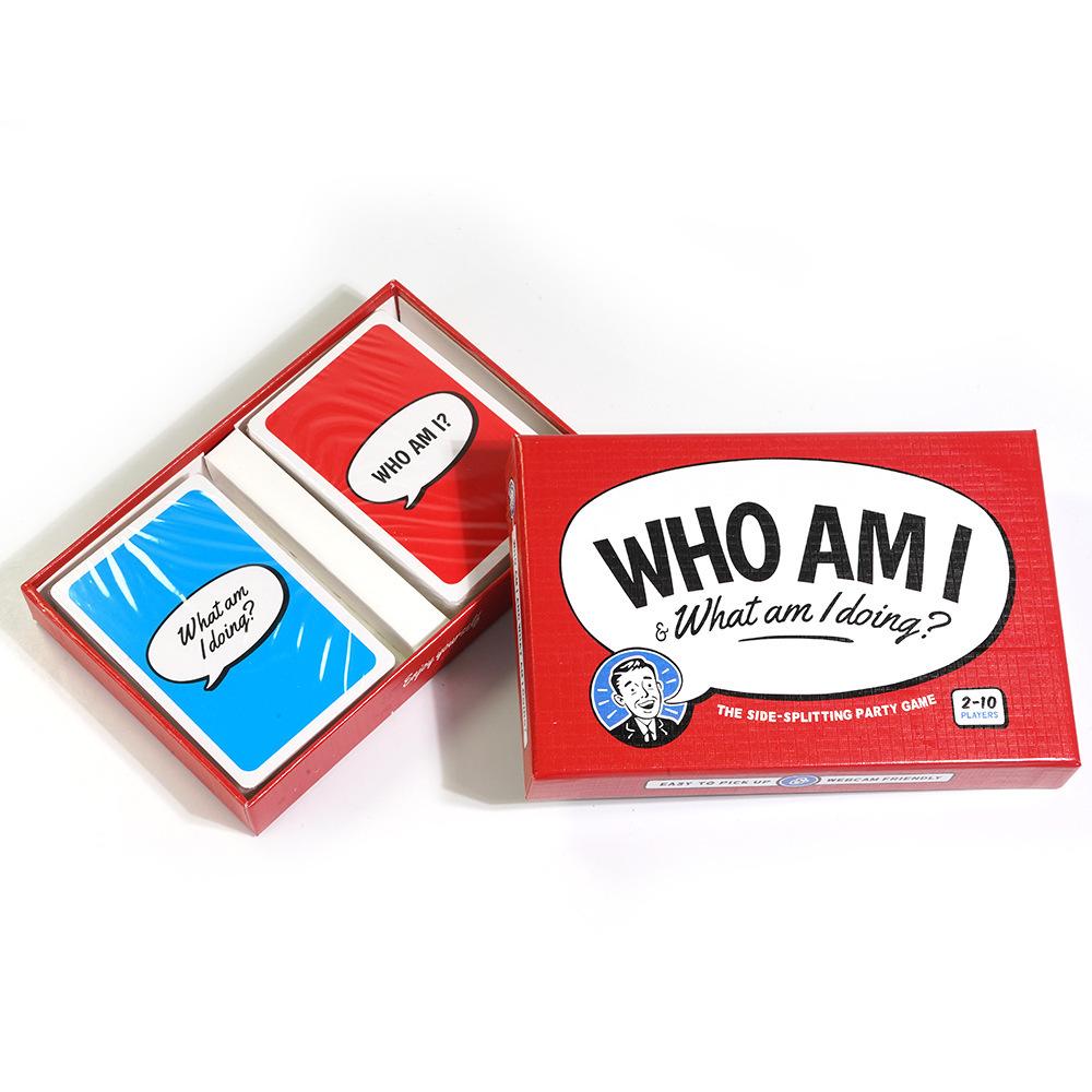Who Am I Card Funny Player Party Game Charades Impressions Games for Adults Couples Family