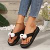 Fashion Summer Cute Cartoon Flip Flops for Women Casual Wedge Platform Sandals Woman Outdoor Lightweight Wear-Resistant Slippers Mujer