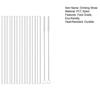 1 Set Drinking Straws with Cleaning Brushes Food Grade BPA Free Heat-Resistant Reusable Water Cup Clear Straws Kit