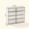 Car Model Storage Box Transparent Storage Rack with Compartments Home Stackable Jewellery Showcase Dustproof Toy Display Cabinet
