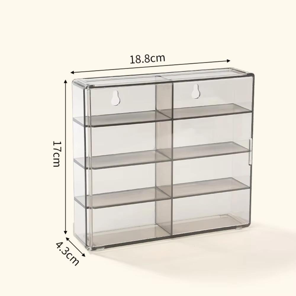 Car Model Storage Box Transparent Storage Rack with Compartments Home Stackable Jewellery Showcase Dustproof Toy Display Cabinet