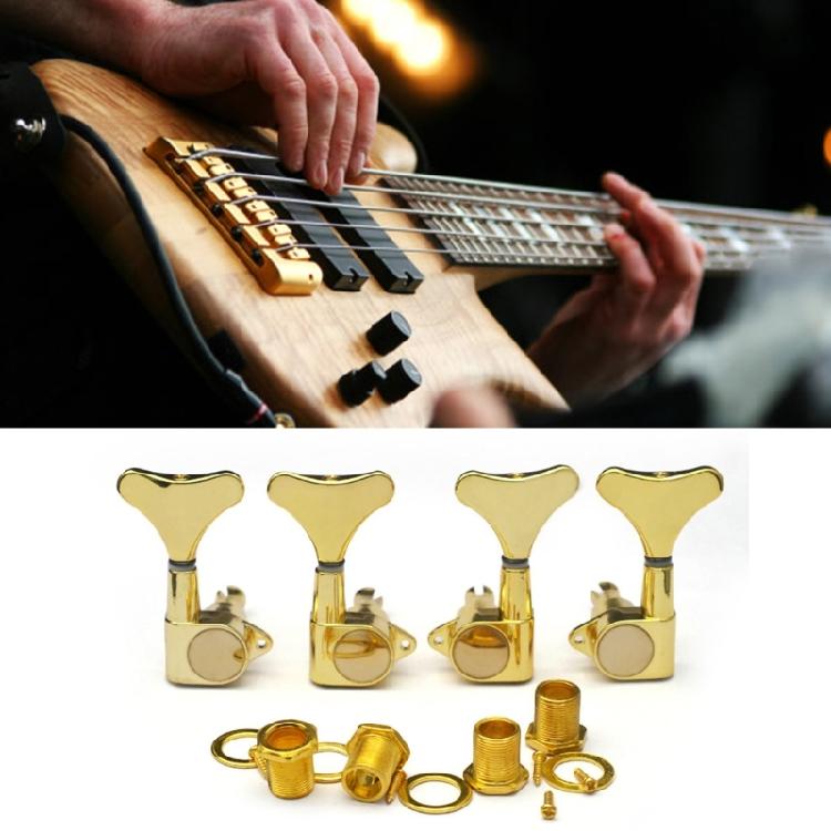 Electric Bass Guitar Sealed Tuning Pegs Bass String Tuners Machine Heads Bass Tuning Keys Buttons Machine Head Tuners