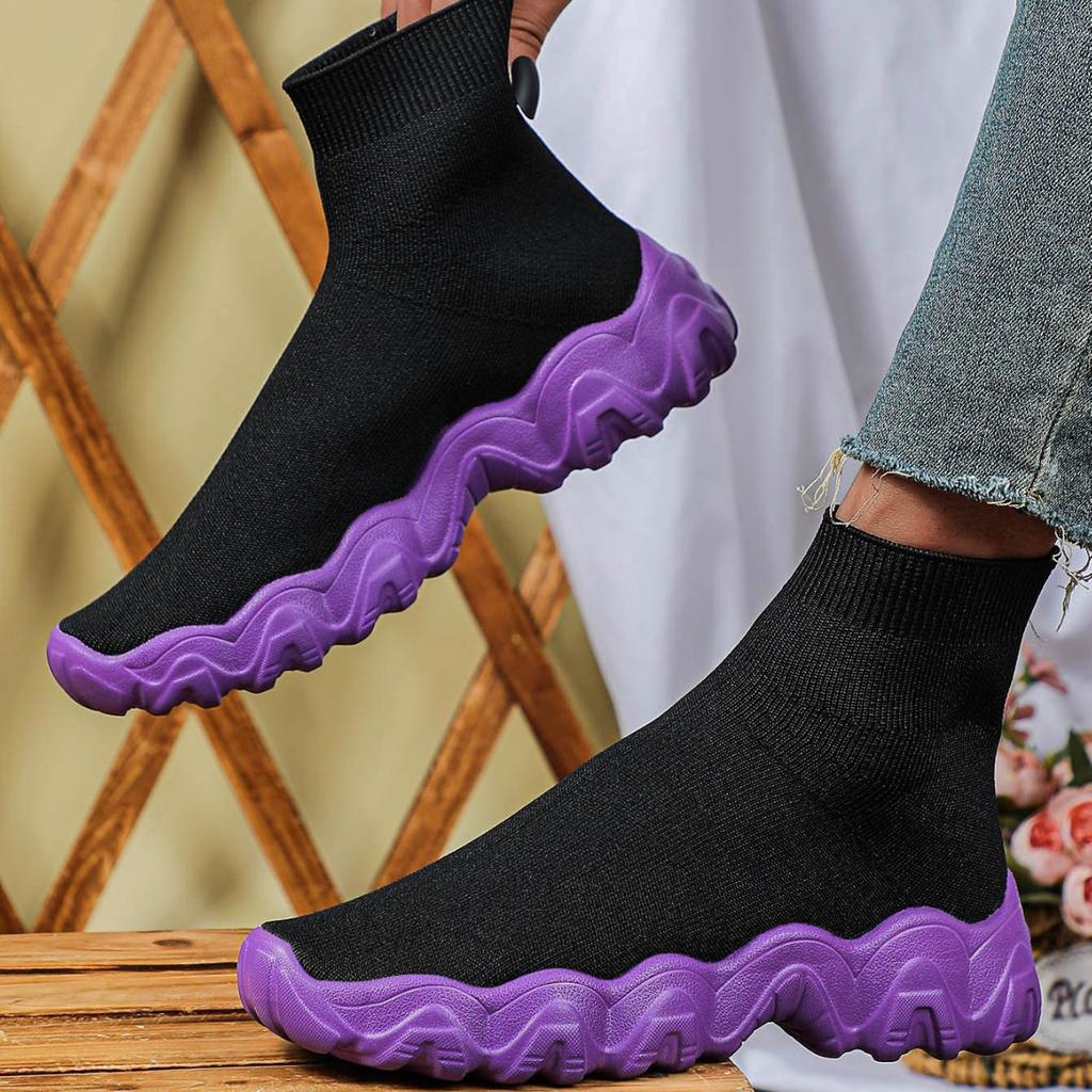 Neue atmungsaktive Socken Schuhe mit Fliegenwebung, lässige Sportschuhe, Outdoor, trendige Paarschuhe