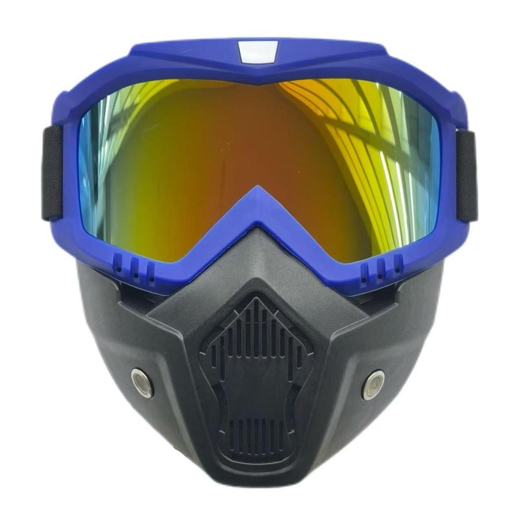 Retro Fashion Cycling Glasses: Windproof, Dustproof, Impact Resistant, Full Face Protection