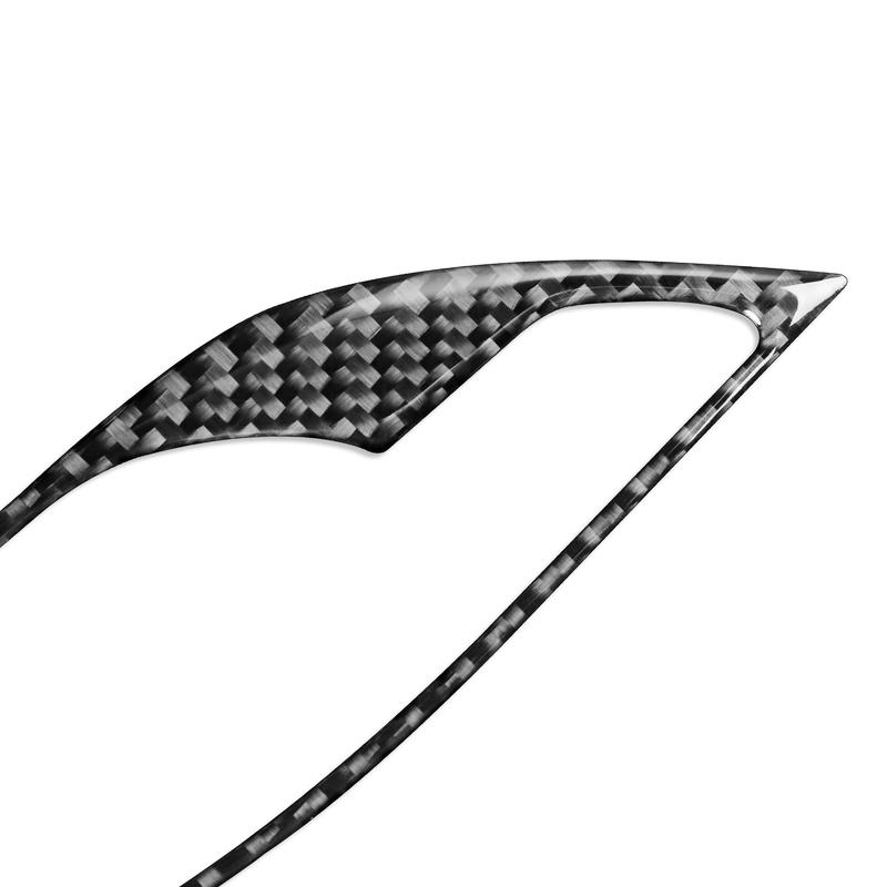 For BMW X1 E84 2013 2014 2015 Real Carbon Fiber Sticker Door Switch Handle Panel Trim Frame Car ide decorative Accessories