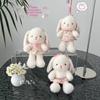 Plush Bunny Desk Companion With Floral Dress For Kids And Adults