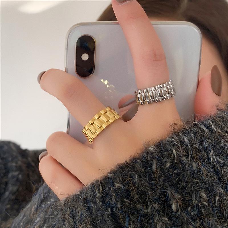 Retro Fashion Titanium Steel Ring for Women - European & American Style