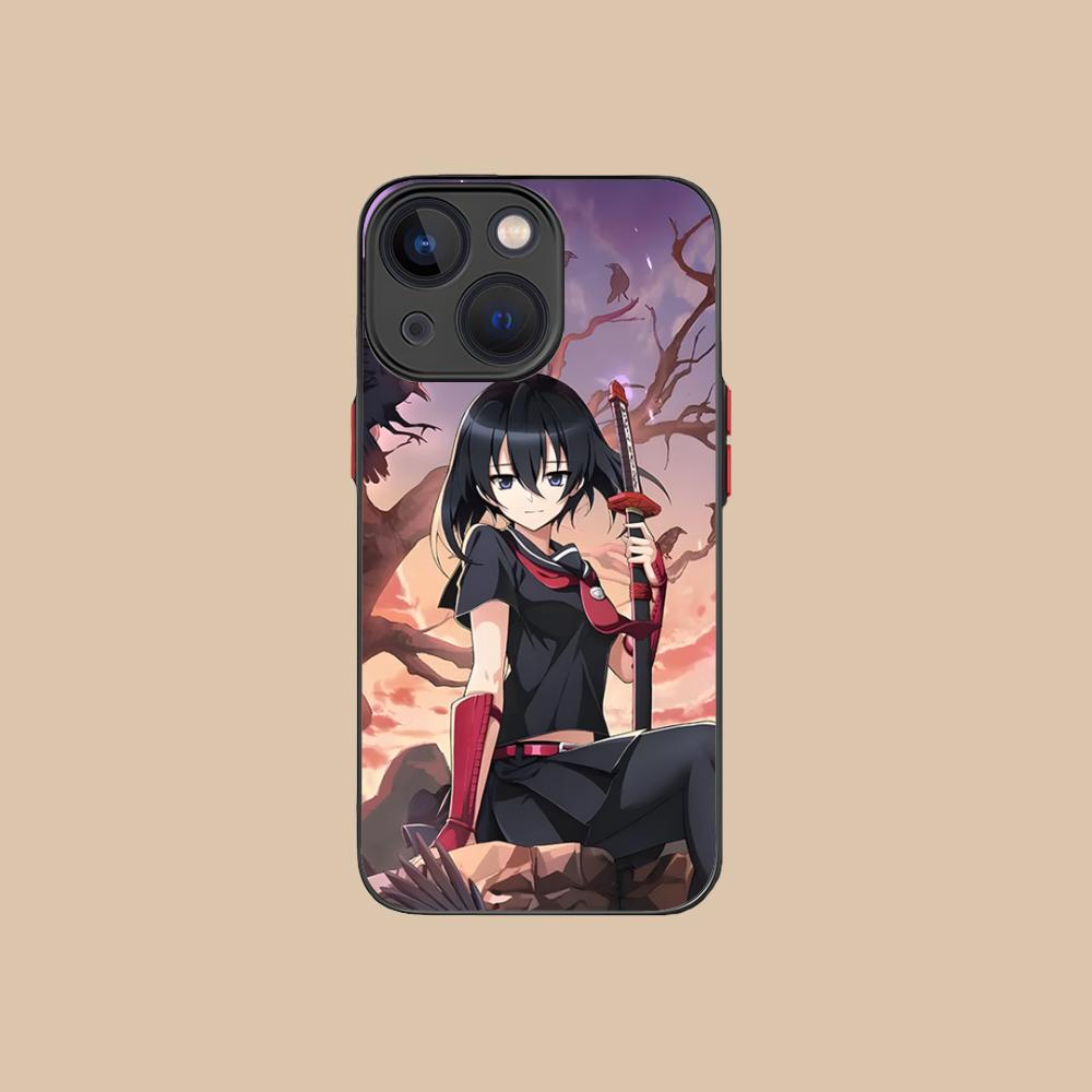 Akame Kurome Silicone Mobile Phone Case for iPhone 17 16 15 14 13 12 11 X XR XS Air Pro Max Plus Mini Colorful Cover