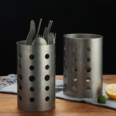 Vintage Stainless Steel Cutlery Holder Chopstick Storage Holder Spoon Fork Drainer Rack Organizer Shelf Kitchen Accessories New