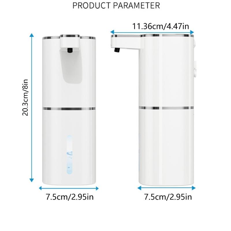 No Touch Hand Soap Foam Dispenser Rechargeable Automatic Foaming Soap Dispenser Automatic Induction Foam Hand Washer