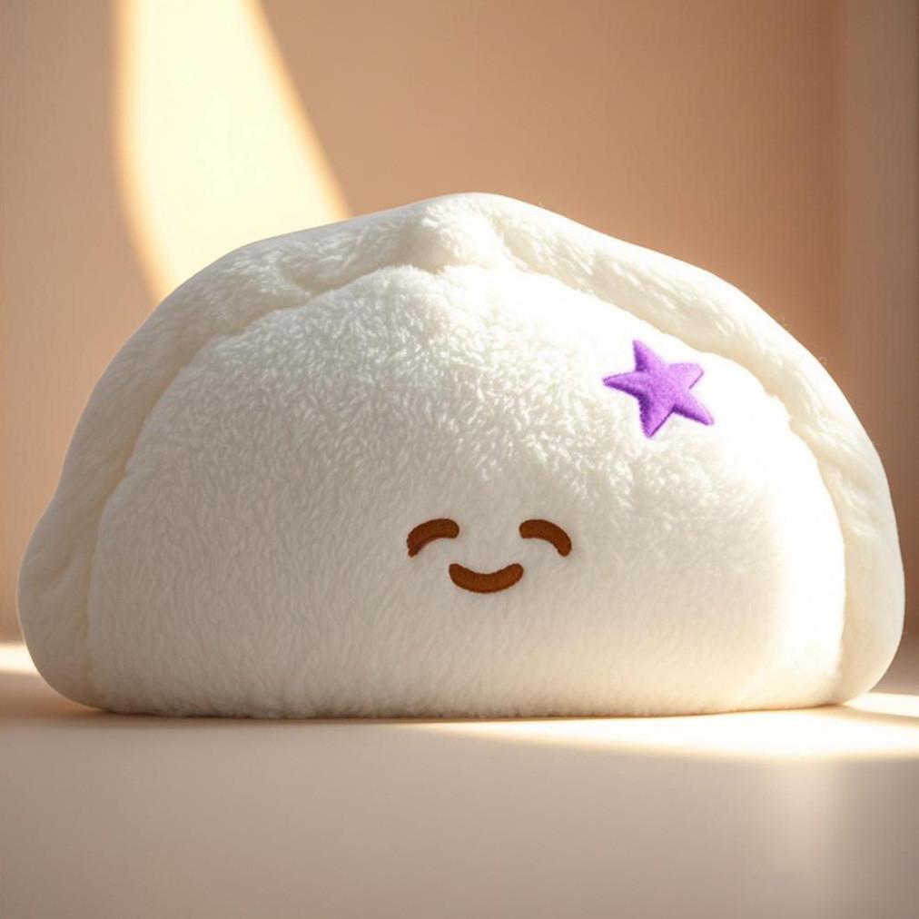 Kawaii Dumplings Plush Cushion With Pp Cotton Filling For Kids And Teens