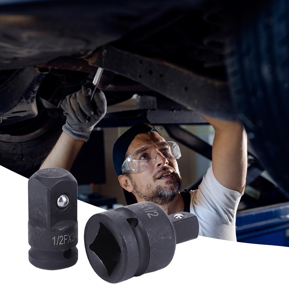 2Pcs Impact Socket Adapter Set 3/4 To 1/2 1/2 To 3/4 Socket Converter Adapter Reducer Set Socket Adapter Air Impact Tool