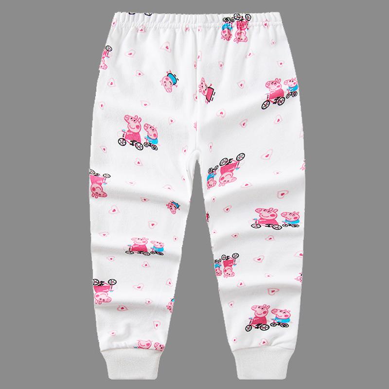 Kids' Cotton Autumn Pajamas: Solid Color Pants for Boys and Girls, Baby & Toddler Base Layer