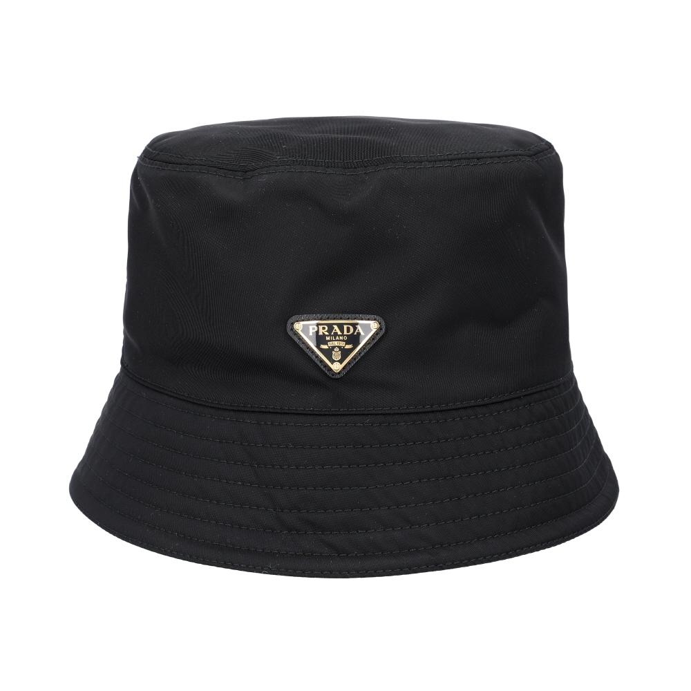 Prada Re Nylon Triangle Logo Bucket